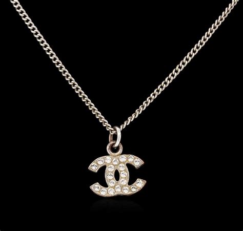 chanel necklace logo cheap|genuine chanel necklace.